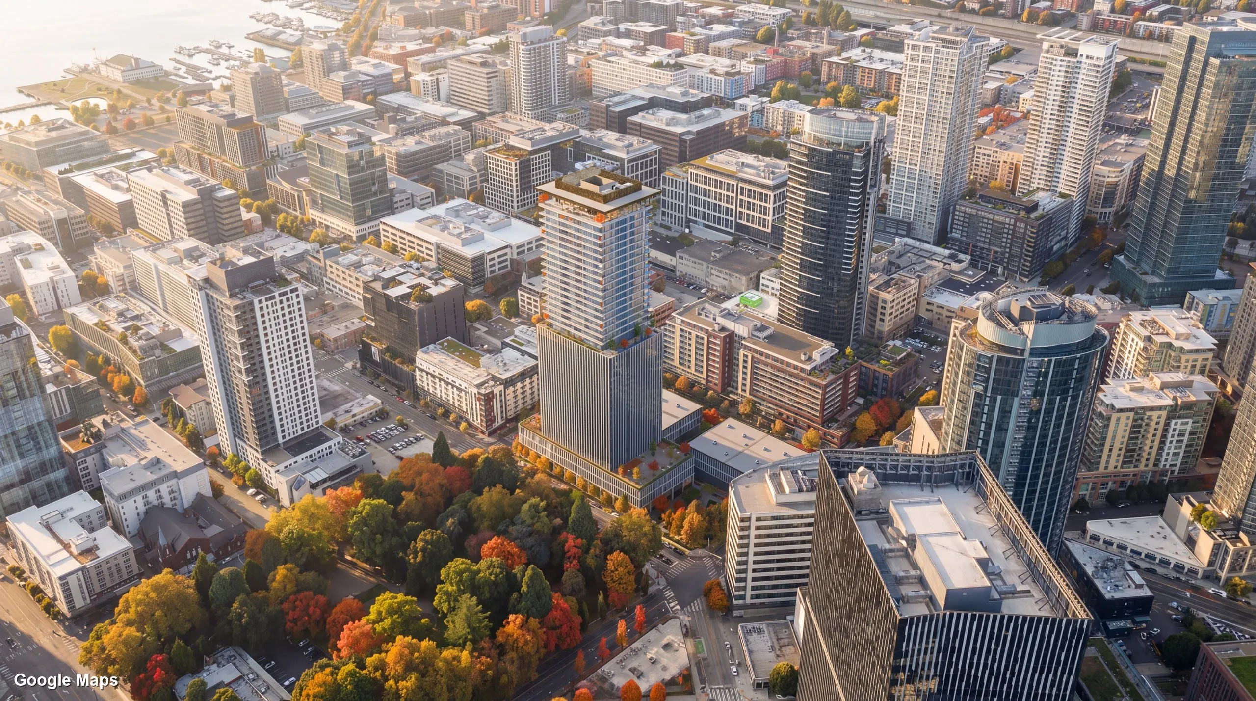 Concept tower beside Denny Park in Seattle